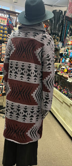 Southwest Long Chic Duster Sweater