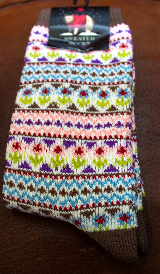 Bountiful Flower sweater socks