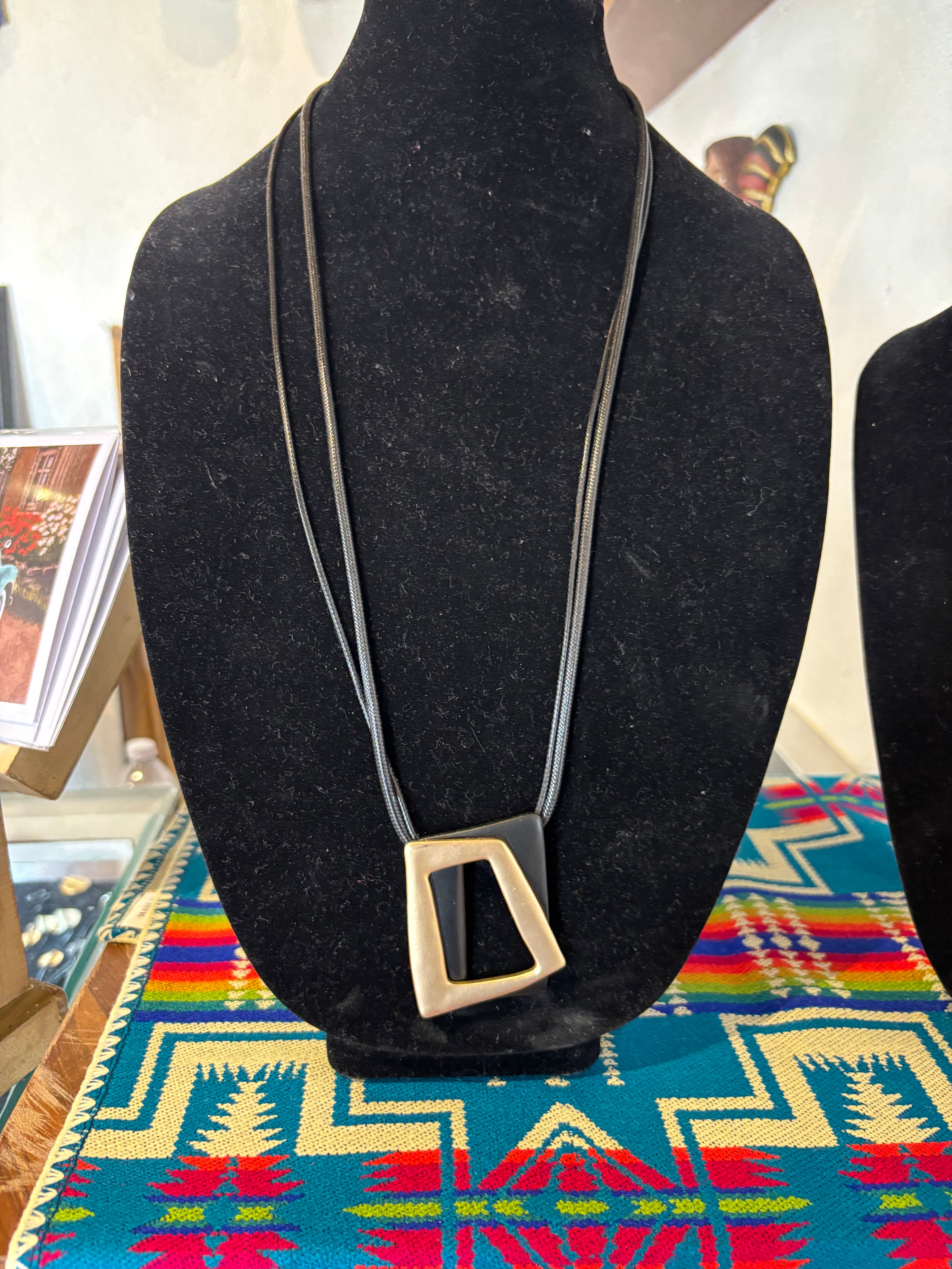 Long Geometric Necklace
