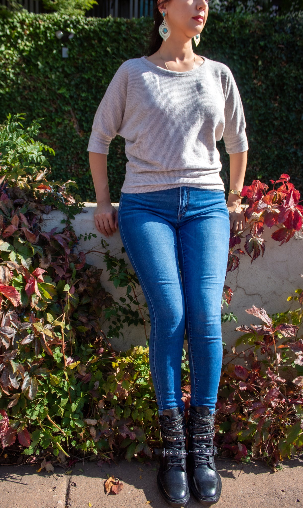 Pink soft 3/4 sleeve shirt