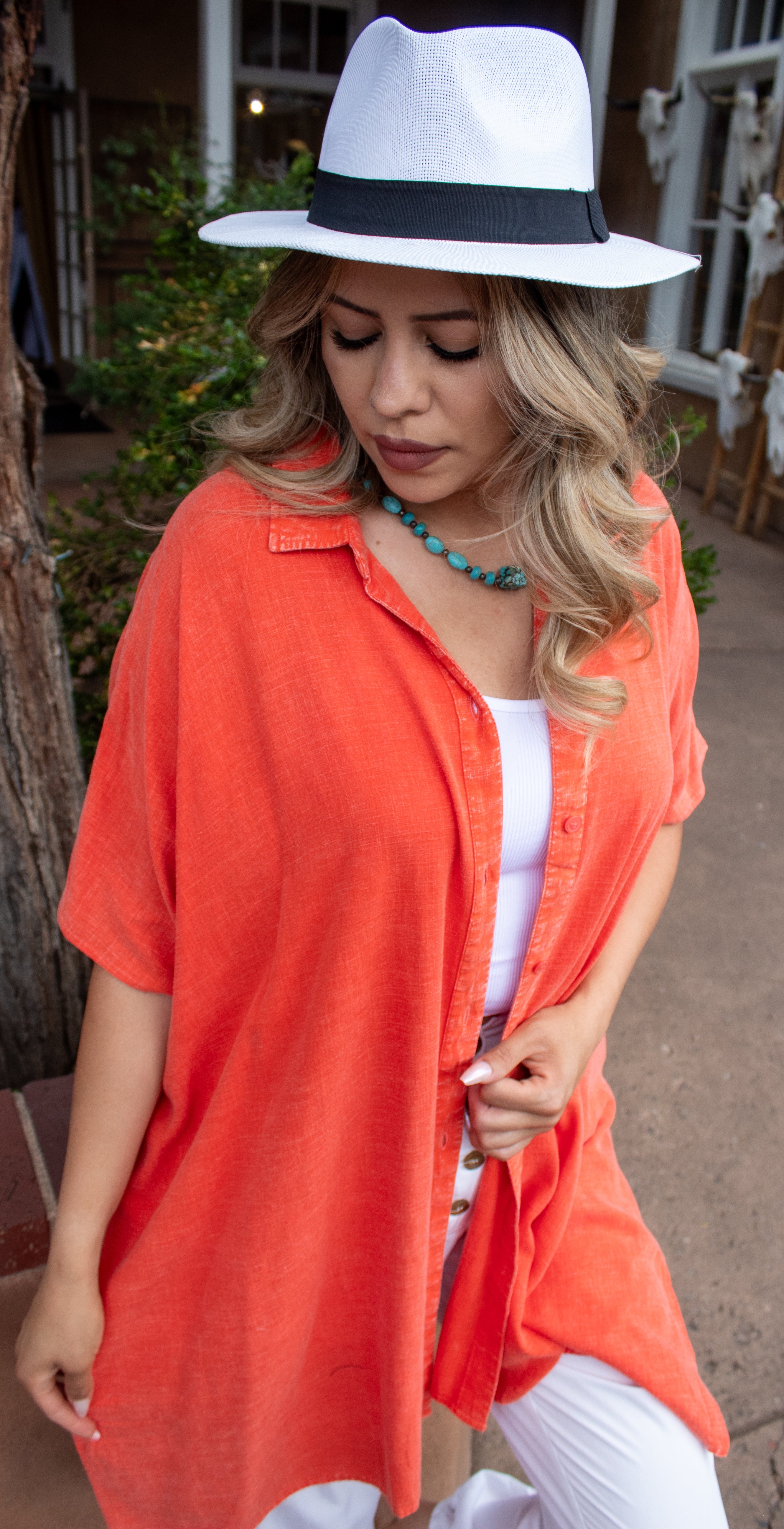 Buttoned Down Shirt Tunic