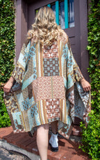 Flowy Olive Kimono