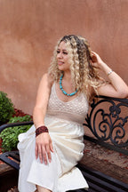 Knit-style bodice dress